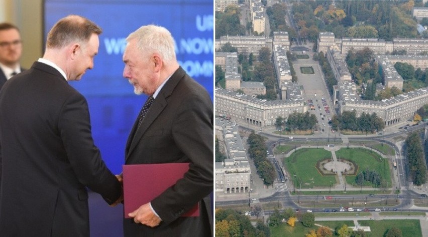 Prezydent Andrzej Duda i prezydent Krakowa Jacek Majchrowski...