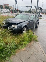 Trudny wieczór na drogach. Blokada w centrum miasta, pożar na A4 i wypadek