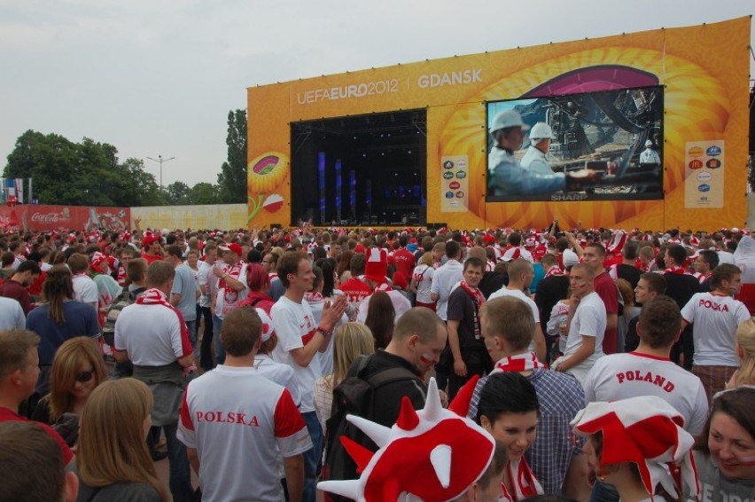 Strefa Kibica w Gdańsku przed meczem Polska - Grecja