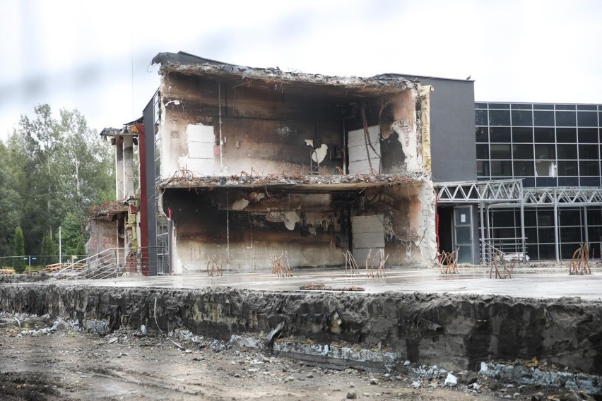 Spalone archiwum przy ulicy Na Załęczu