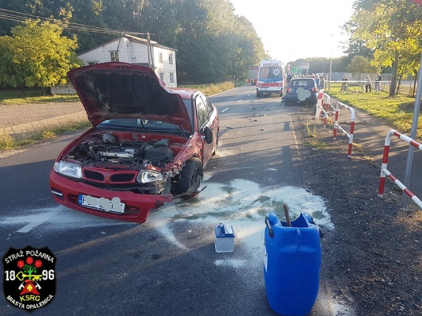 Wypadek na trasie Opalenica - Grodzisk Wielkopolski