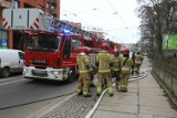 Pożar jednego z bloków we Wrocławiu. Na miejscu pracują służby ratunkowe