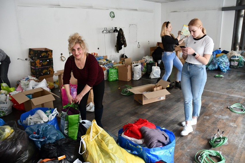 Sobota, 26 lutego. Punkt pomocy dla uchodźców z Ukrainy w...