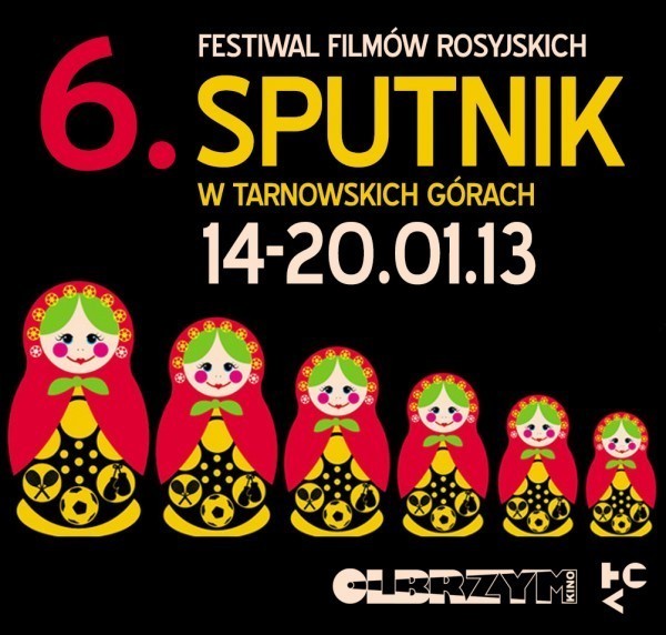 Plakat Festiwalu Filmów Rosyjskich "Sputnik" w Tarnowskich Górach