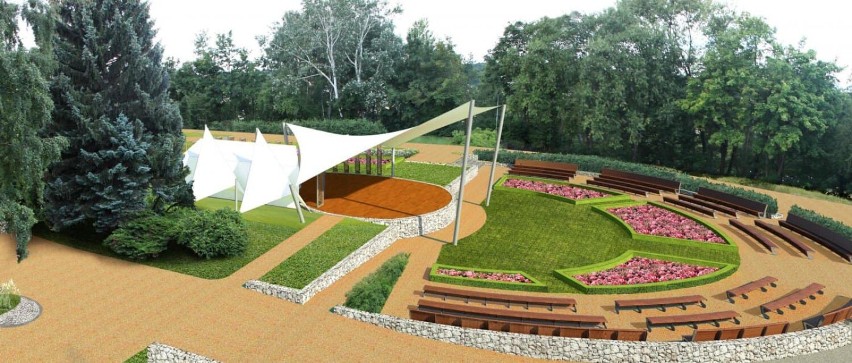 Nysa chce budować amfiteatr letni na terenie parku...