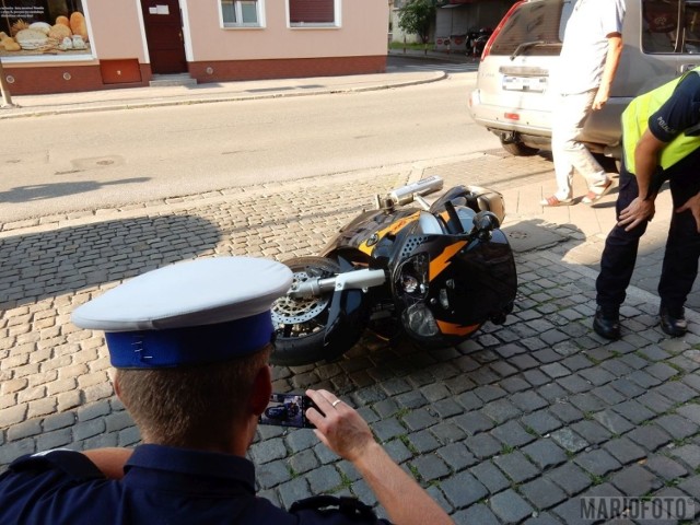 Wypadek na ulicy 1 Maja w Opolu.