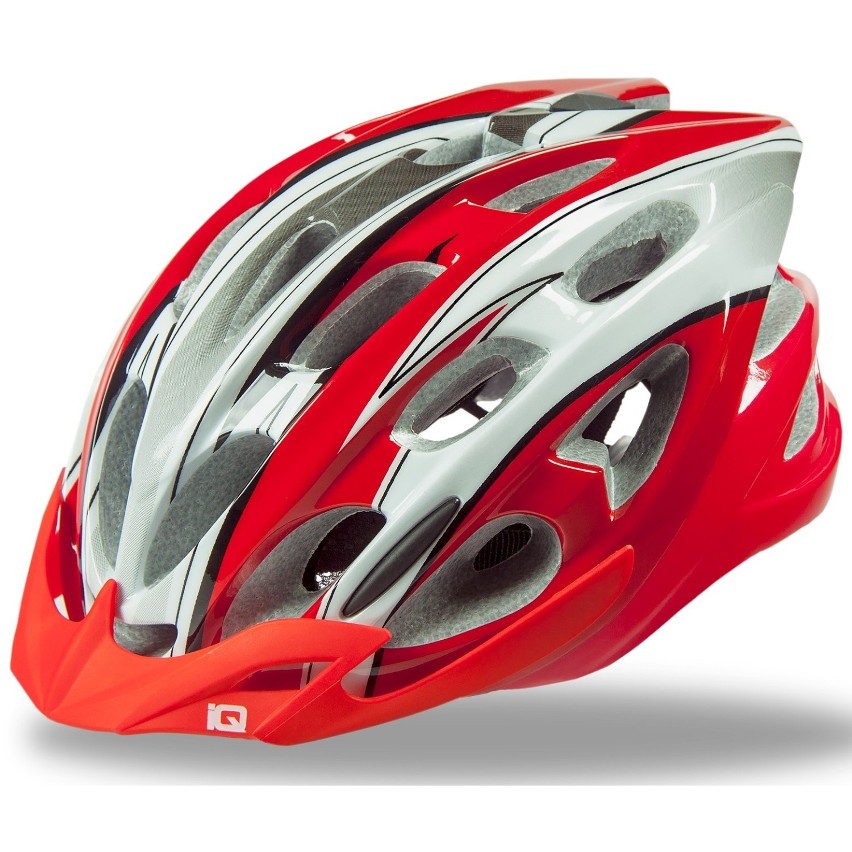 IQ Kask rowerowy HEDOX Czerwono-srebrny Rozm. L (54-59)