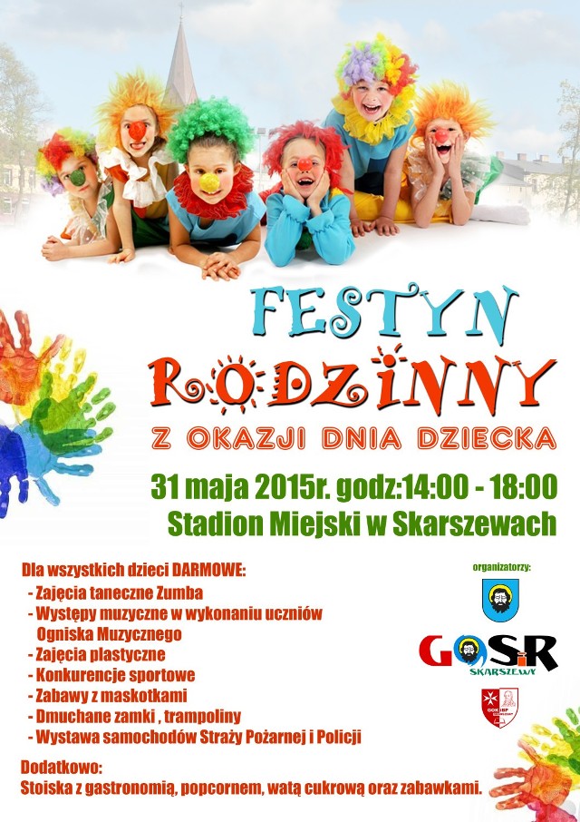 Festyn w Skarszewach z okazji Dnia Dziecka