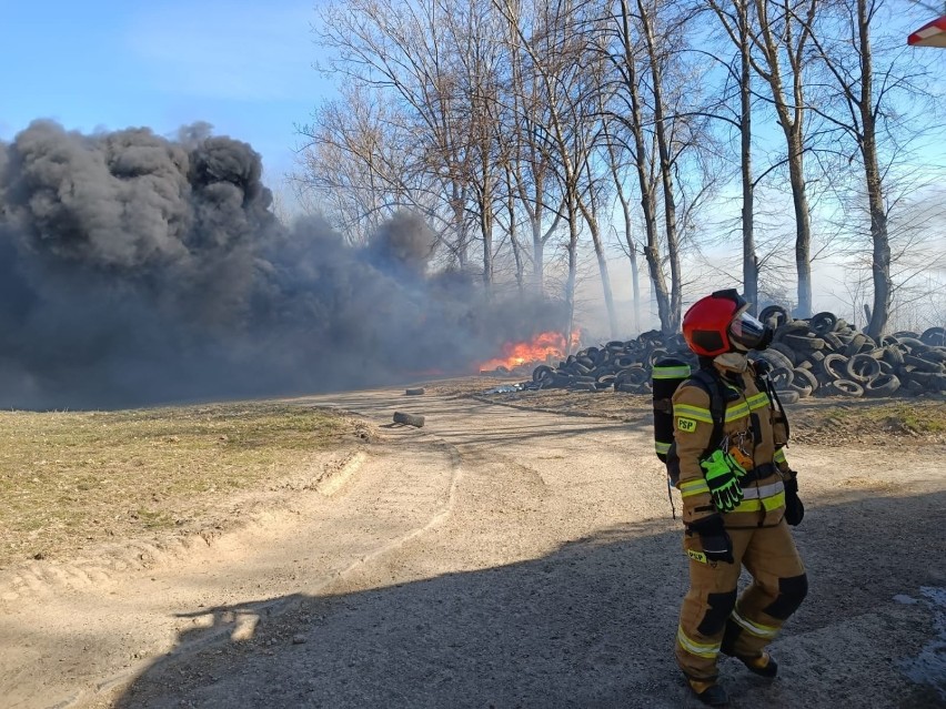Pożar w miejscowości Widok w gminie Głubczyce.