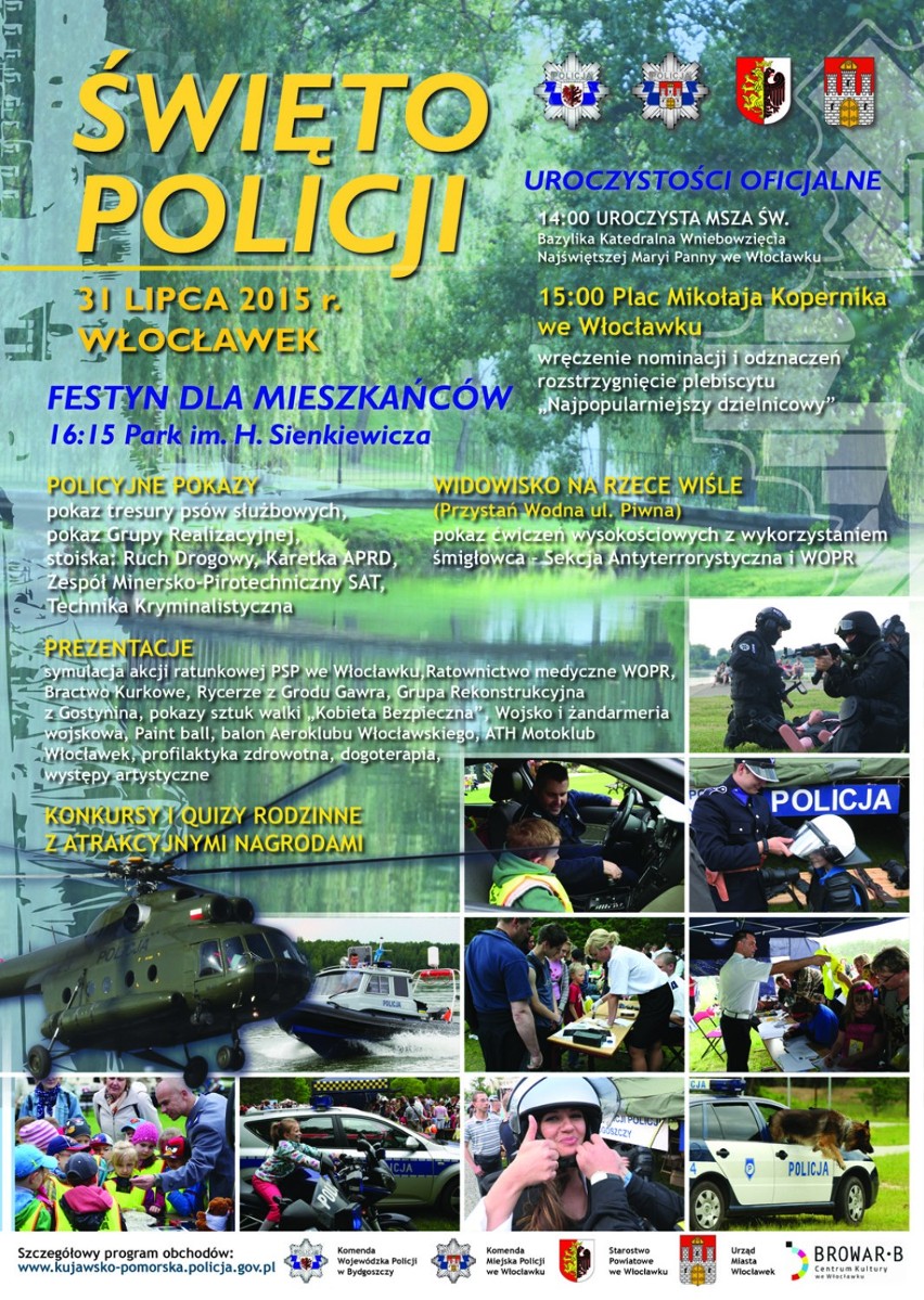 Już w piątek wojewódzkie obchody święta policji we Włocławku