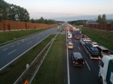 Spory korek na autostradzie A4 między Jaworznem a Krakowem. Kierowcy tracili cierpliwość. Zobaczcie zdjęcia