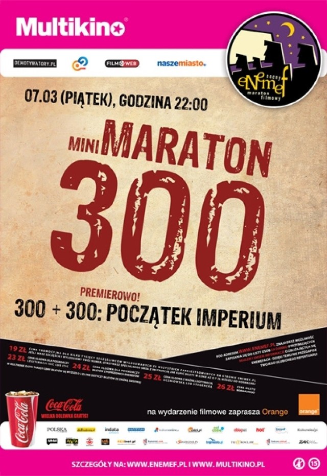 W piątek (7.03) Maraton 300 w lubelskim Multikinie.
