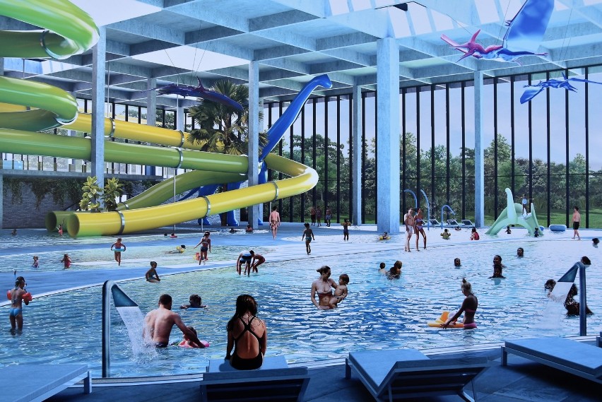 Aquapark przy ul. Oleskiej w Opolu - wizualizacja