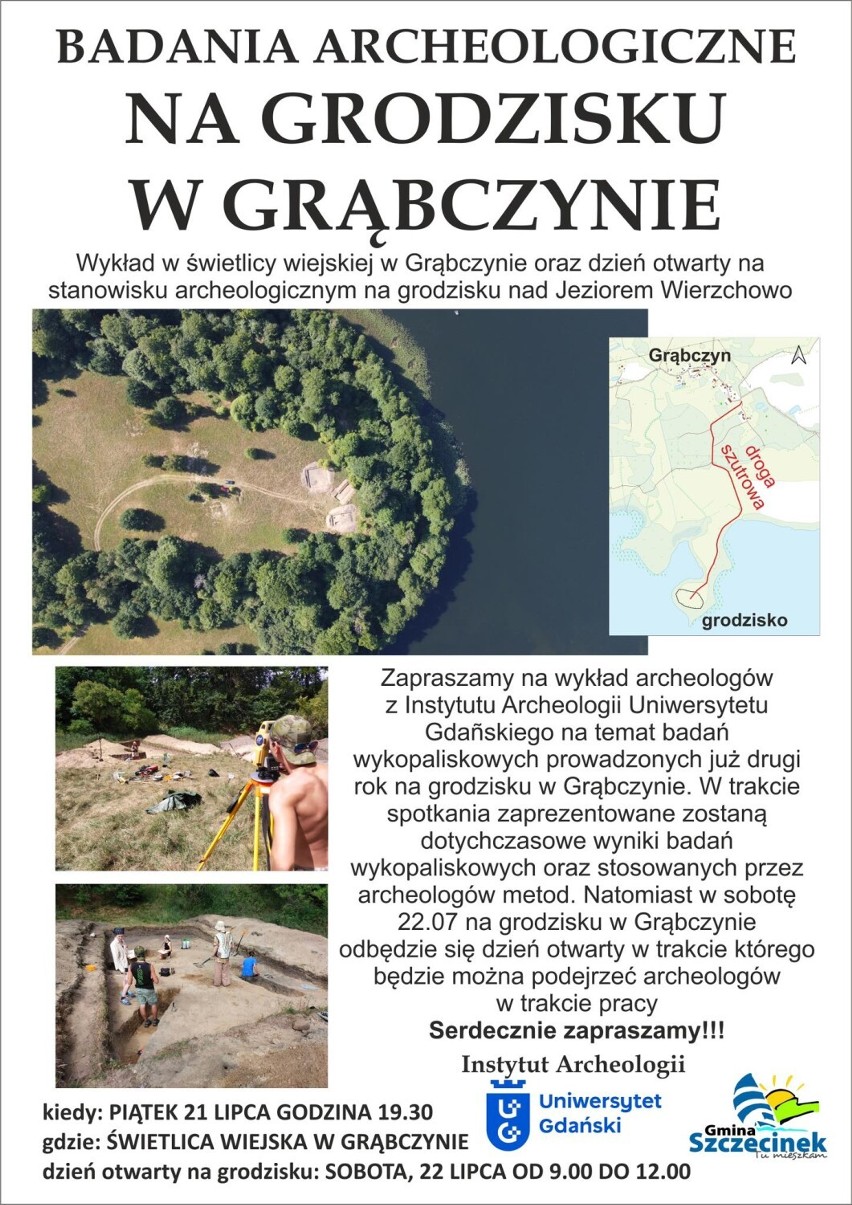 Archeolodzy w Grąbczynie koło Szczecinka zapraszają na spotkanie 