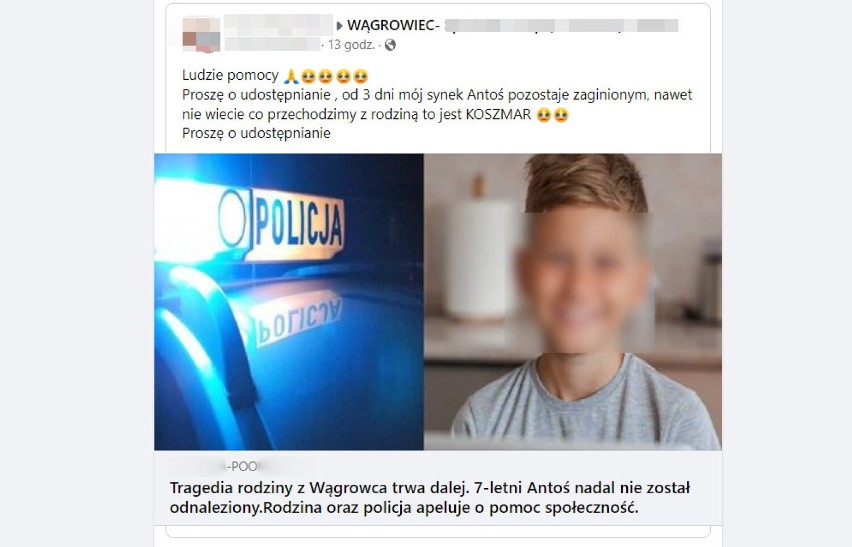 Policja z Wągrowca dementuje jakoby prowadziła poszukiwania...
