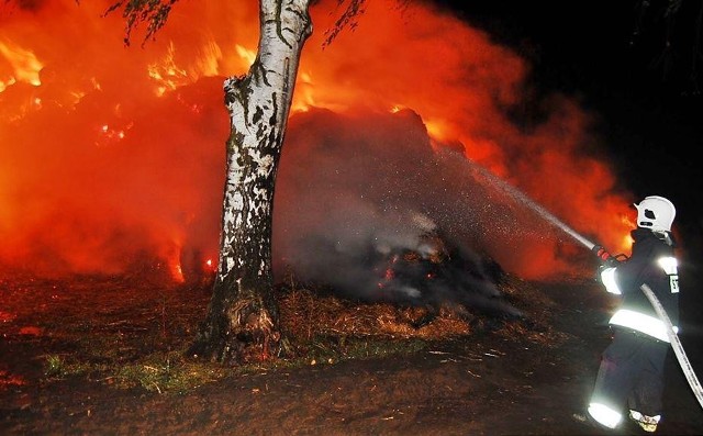 Pożar w Kotli gaszono przez całą noc