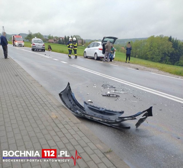 Do wypadku doszło na drodze wojewódzkiej nr 965 w Leksandrowej koło Nowego Wiśnicza w czwartek 18.05.2023