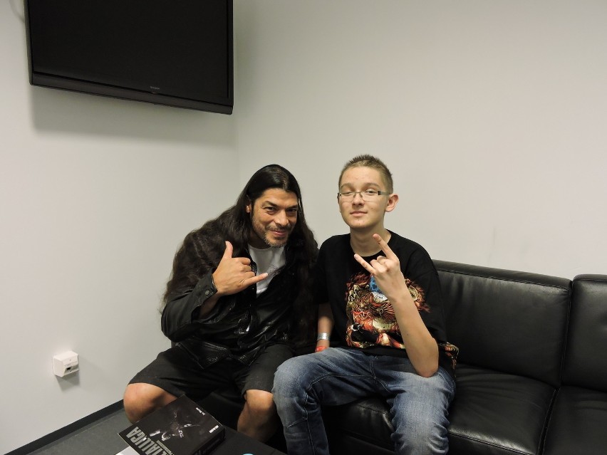 Metallica Warszawa 2014. 17-letni Waldek z Pruchnej spotkał się z muzykami [ZDJĘCIA]