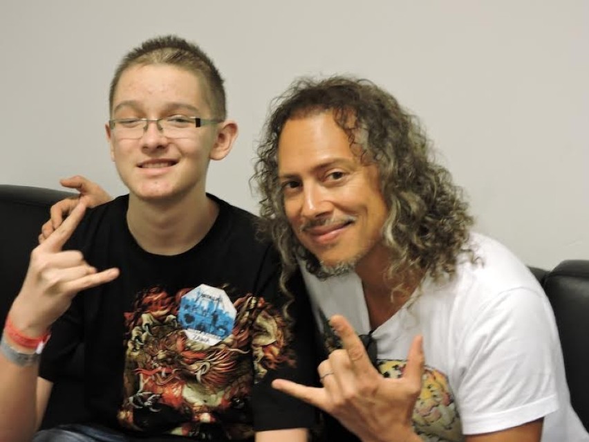 Metallica Warszawa 2014. 17-letni Waldek z Pruchnej spotkał się z muzykami [ZDJĘCIA]