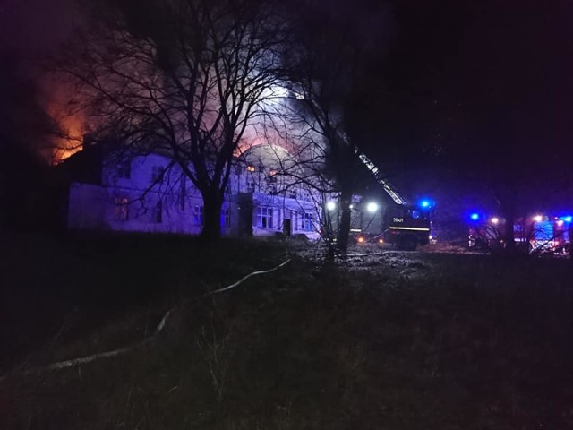 Pożar pałacu w Kotuniu