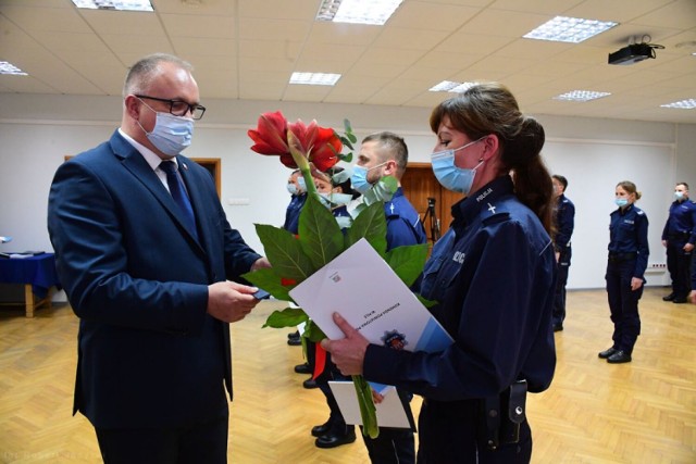 Nagrody starosty pilskiego dla policjantów