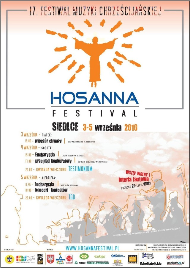 Plakat &quot;Hosanna Festival&quot;