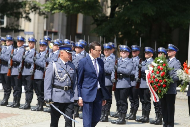 Premier Mateusz Morawiecki był gościem Święta Policji w Katowicach
