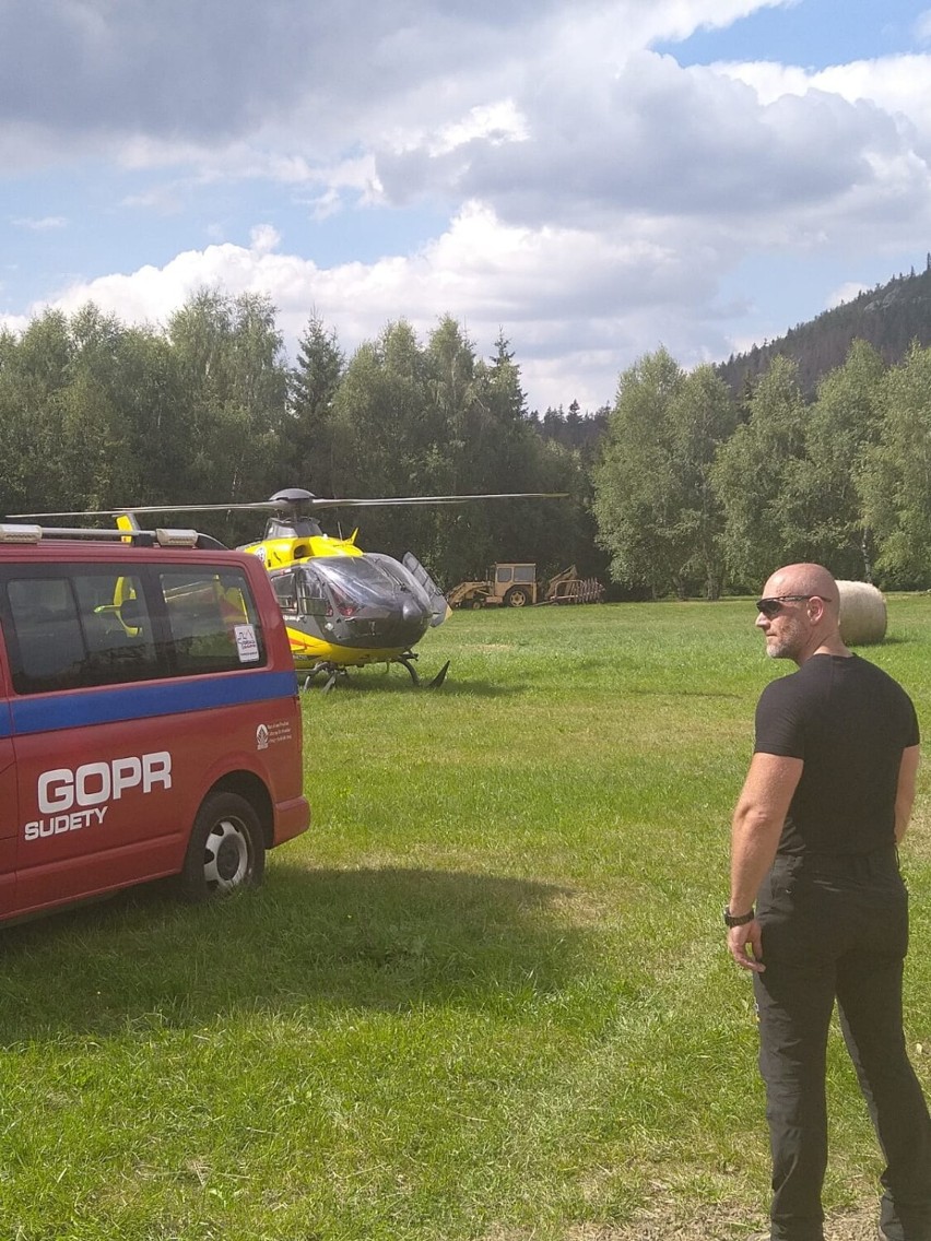 Wypadek w Masywie Szczelińca Wielkiego w Górach Stołowych