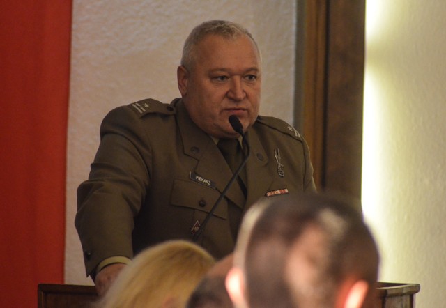 Major Dariusz Piekarz zachęcał samorządowców do promocji służby w 12 Wielkopolskiej Brygadzie OT