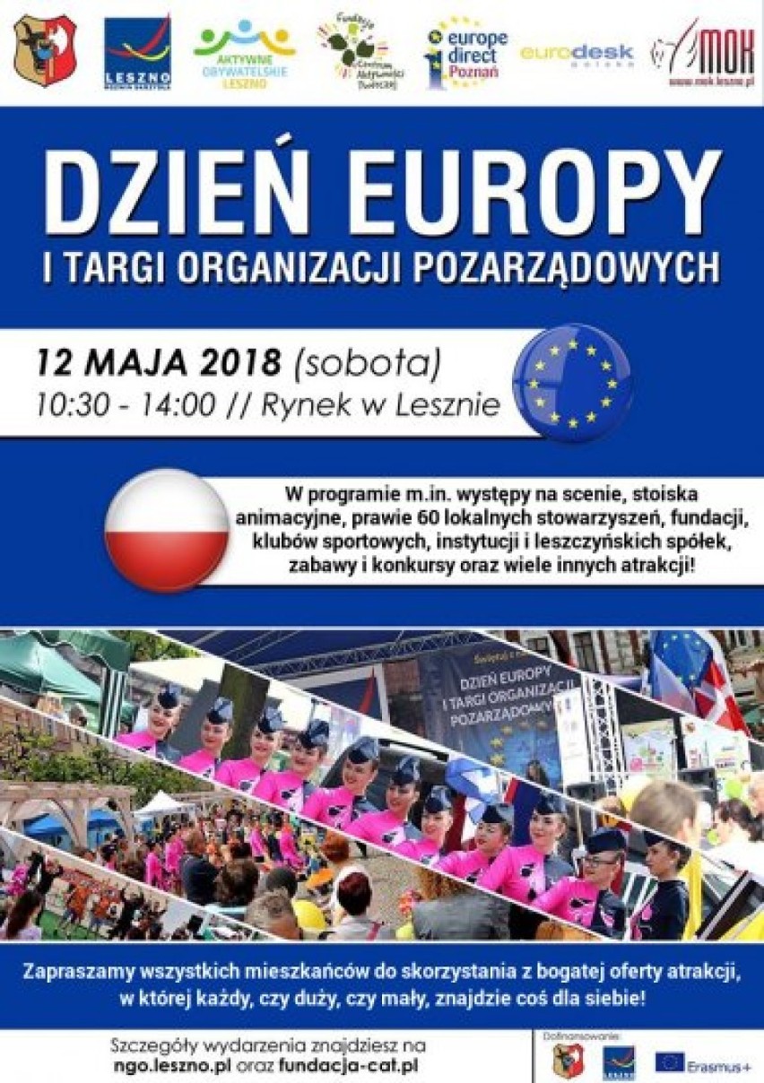 Dzień Europy i Targi Organizacji Pozarządowych w Lesznie...