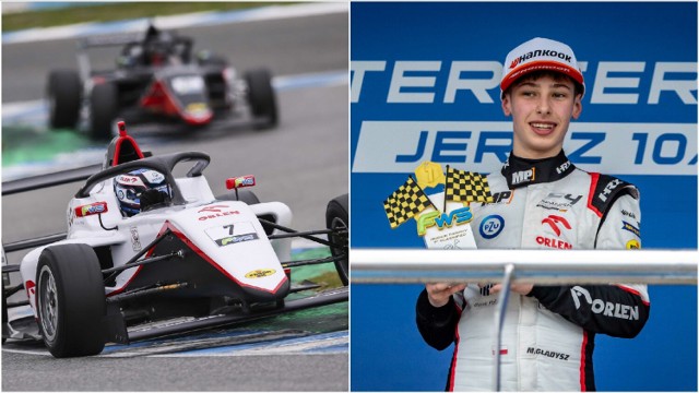 Maciej Gładysz, 15-latek z Tarnowa zaliczył w miniony weekend (9-11 lutego) rewelacyjny debiut w wyścigach Formuły 4
