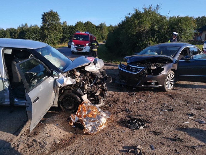 Wypadek w Lesznie - sprawca wyprzedzał na podwójnej ciągłej