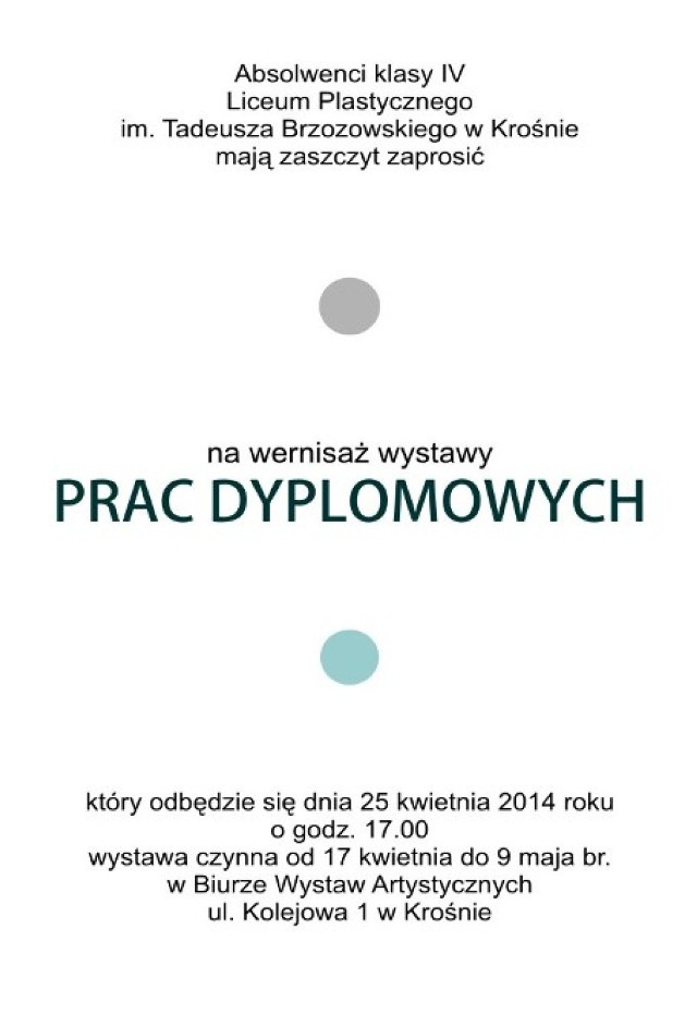 Wernisaż wystawy "Dyplom" Liceum Plastycznego w BWA