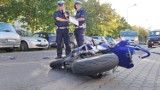 Wypadek na Modrzewskiego w Piotrkowie: Motocyklista zderzył się z citroenem