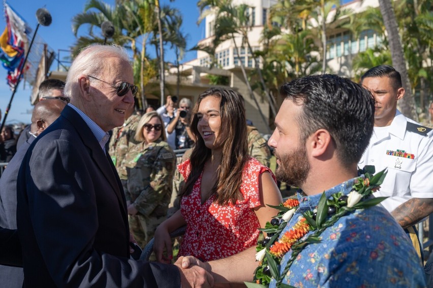 Joe Biden na Hawajach, listopad 2022.