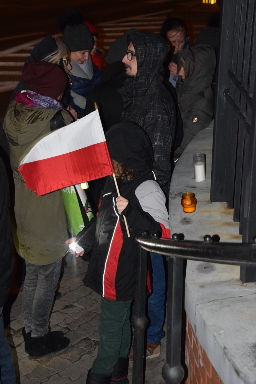 Protest pod sądem w Tarnowskich Górach