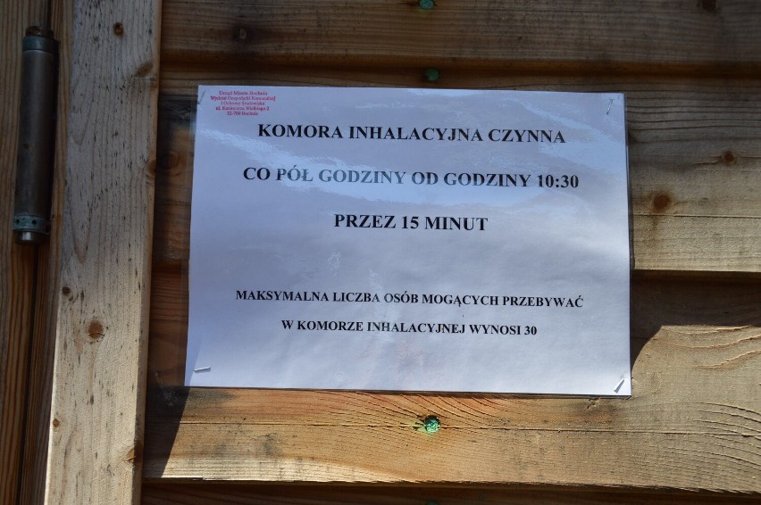 Komora inhalacyjna w tężni solankowej w Bochni działa od...