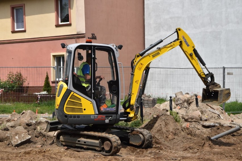 Trwa przebudowa ul. Zamkowej w Wejherowie. Zobaczcie zdjęcia z placu budowy