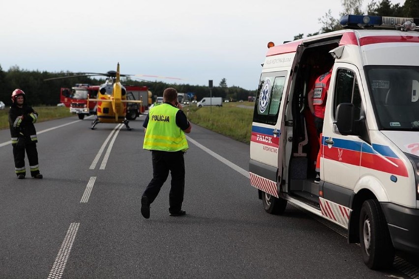 Wypadek na drodze nr 70 Skierniewice-Łowicz [AKTUALIZACJA, ZDJĘCIA]