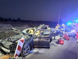 Zderzenie z łosiem na trasie S7 w Mieszkowie pod Warszawą. Ranne trzy osoby trafiły do szpitala