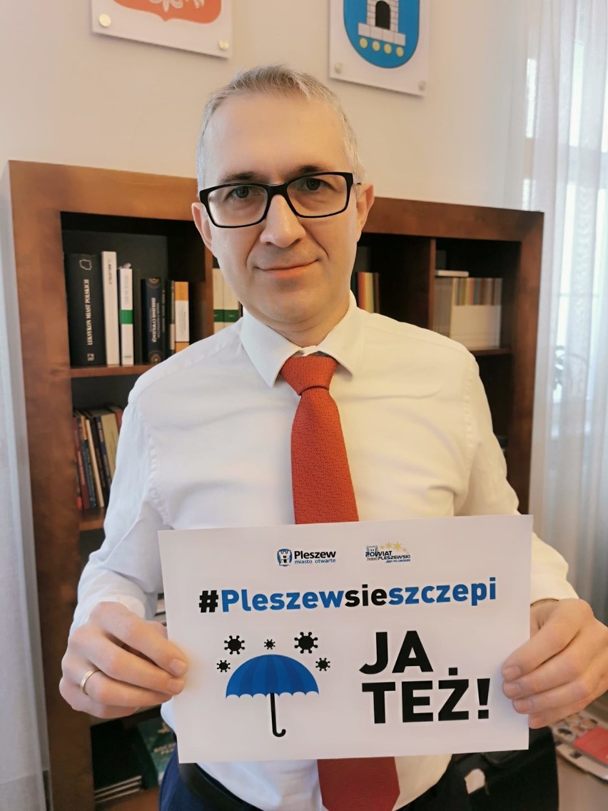 #szczepimysię Burmistrz i starosta zachęcają do szczepień przeciwko koronawirusowi