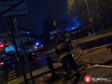 Kraków. Pożar na parkingu przy Kamiennej. Trzy autokary doszczętnie spłonęły