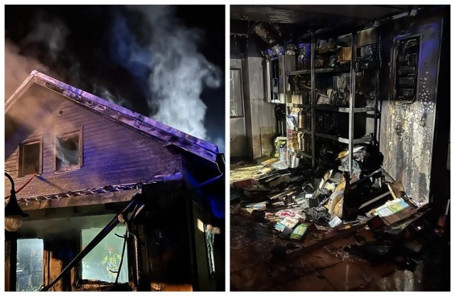 Pożar wybuchł w niedzielę późnym wieczorem w jednym z domów w Choroszczy przy ul. Narwiańskiej