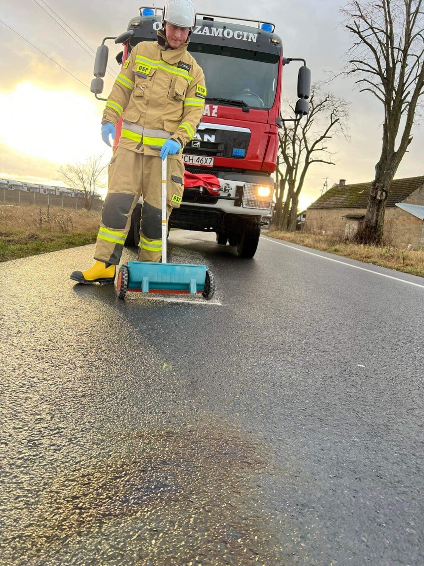 Interwencja straży w Szamocinie i nowy wóz bojowy w przydziale