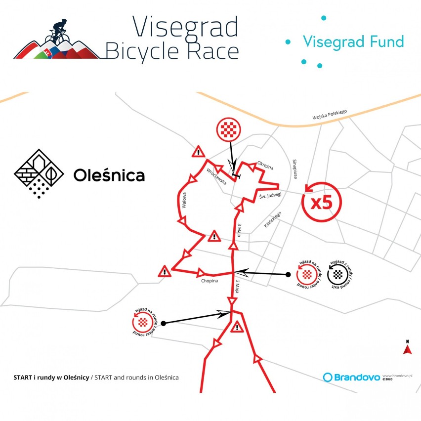 Uwaga! Visegrad 4 Bicycle Race-Grand Prix Polski - wielki wyścig kolarski w Oleśnicy. Będą utrudnienia w ruchu! 