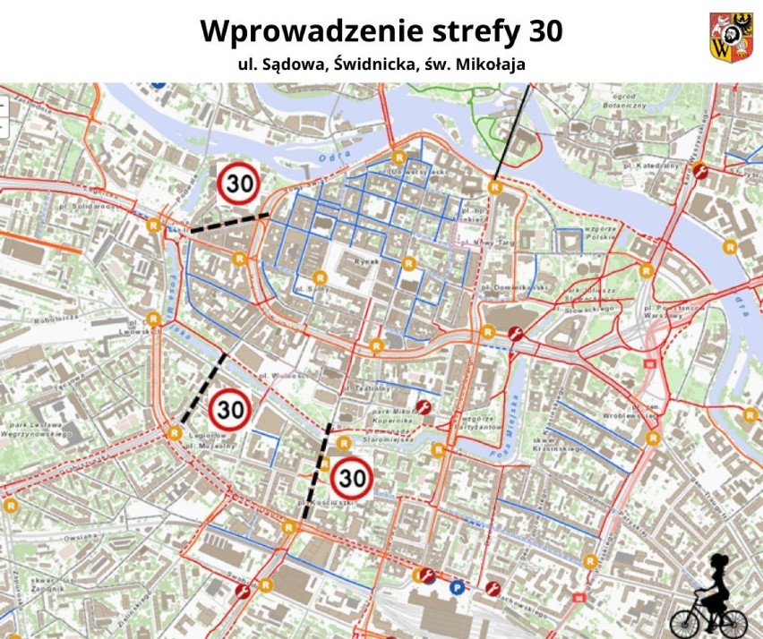 Wrocław. Kierowco, noga z gazu! Od dzisiaj ograniczenia do 30 km/h w centrum miasta (ULICE)