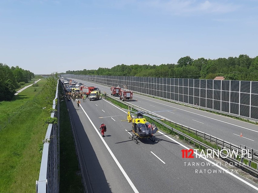 Autostrada w kierunku Rzeszowa jest całkowicie zablokowana