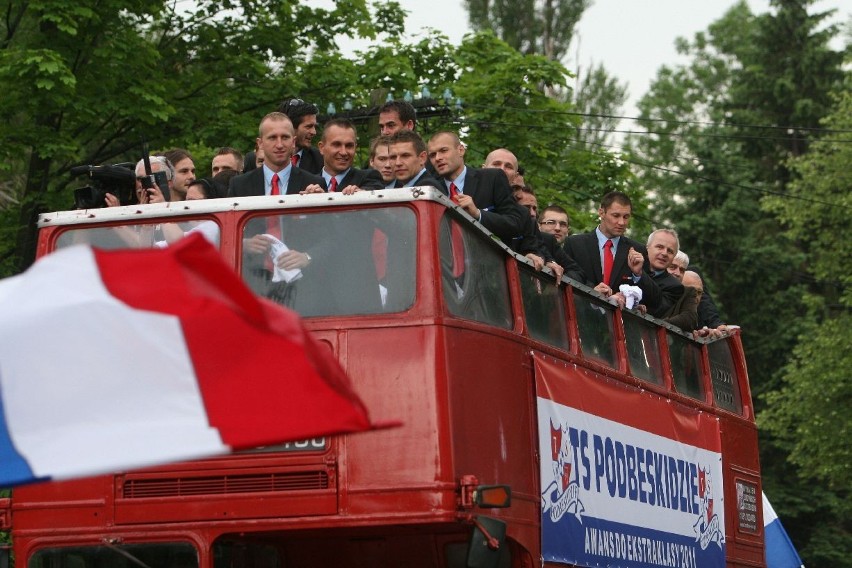 W Bielsku-Białej wielka feta! Miasto świętuje awans do ekstraklasy [ZDJĘCIA + WIDEO]