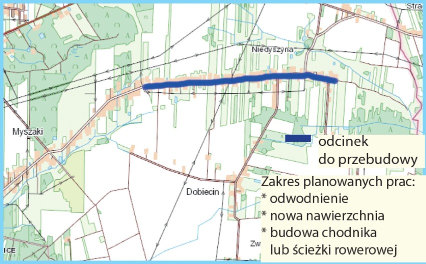 Inwestycje na drogach gmina Bełchatów