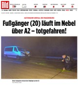 Dwudziestoletni międzychodzianin zginął na niemieckiej autostradzie A2: Chłopak wbiegł wprost pod jadącego busa [NEWS]